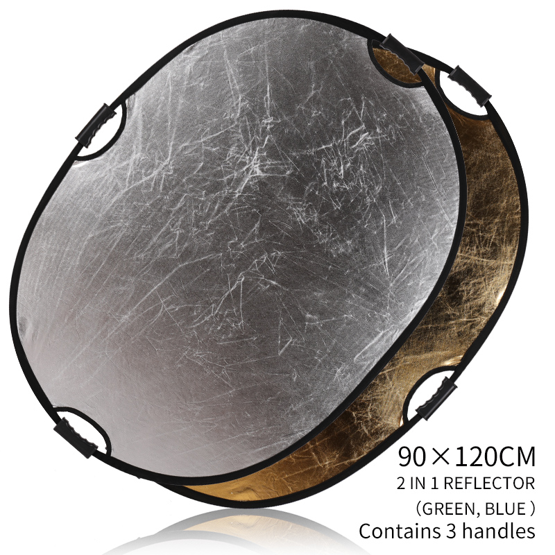 Photography Lighting For Outdoors - Portable 2-in-1 35x47inch/90x120cm Multi-Disc Oval Light