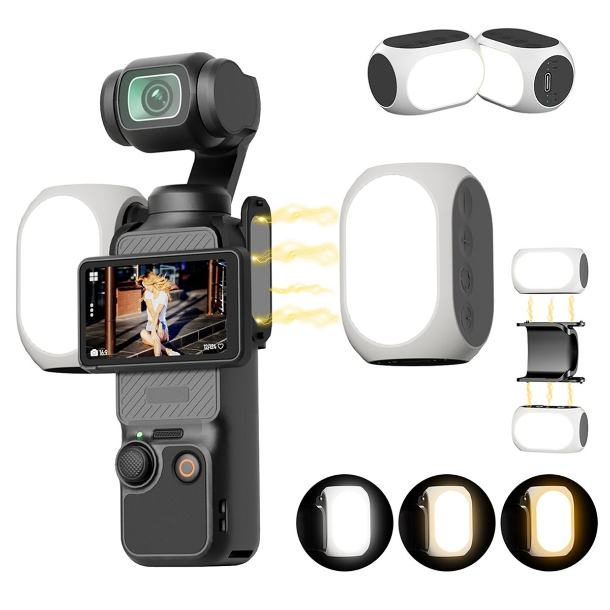 Photography Lighting For Sale - FLASH SALE-For Pocket 3 Fill Light