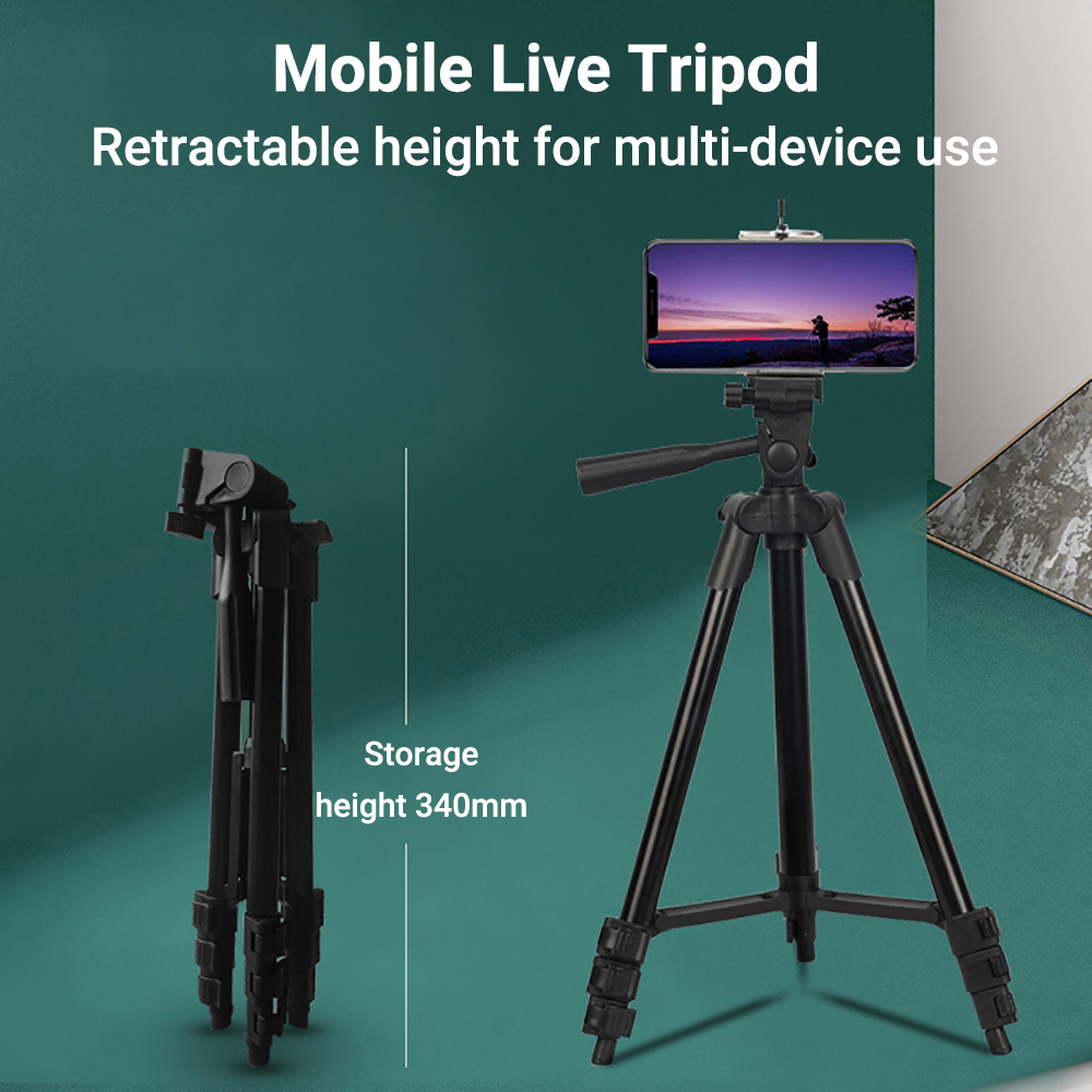 Photography Lighting Essentials - Adjustable Aluminum Tripod Stand Foldable Camera