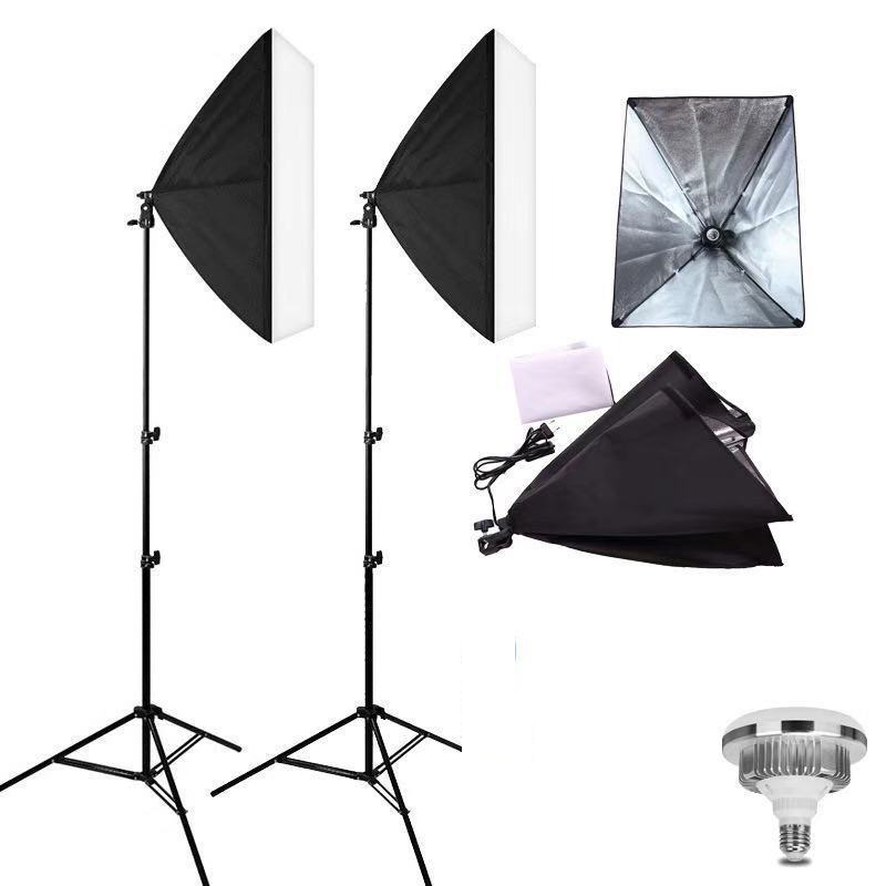 Photography Lighting Uk - Professional Photography Softbox Lighting Kits 50x70CM
