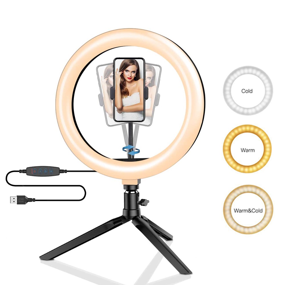 Photography Lighting Wand - 26cm 10 inch Led Ring Selfie