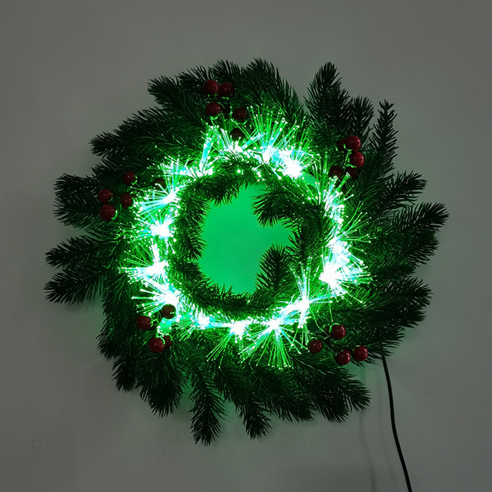 Photography Lighting Wall - 1Pcs Christmas Garland Light Hanging Wreath