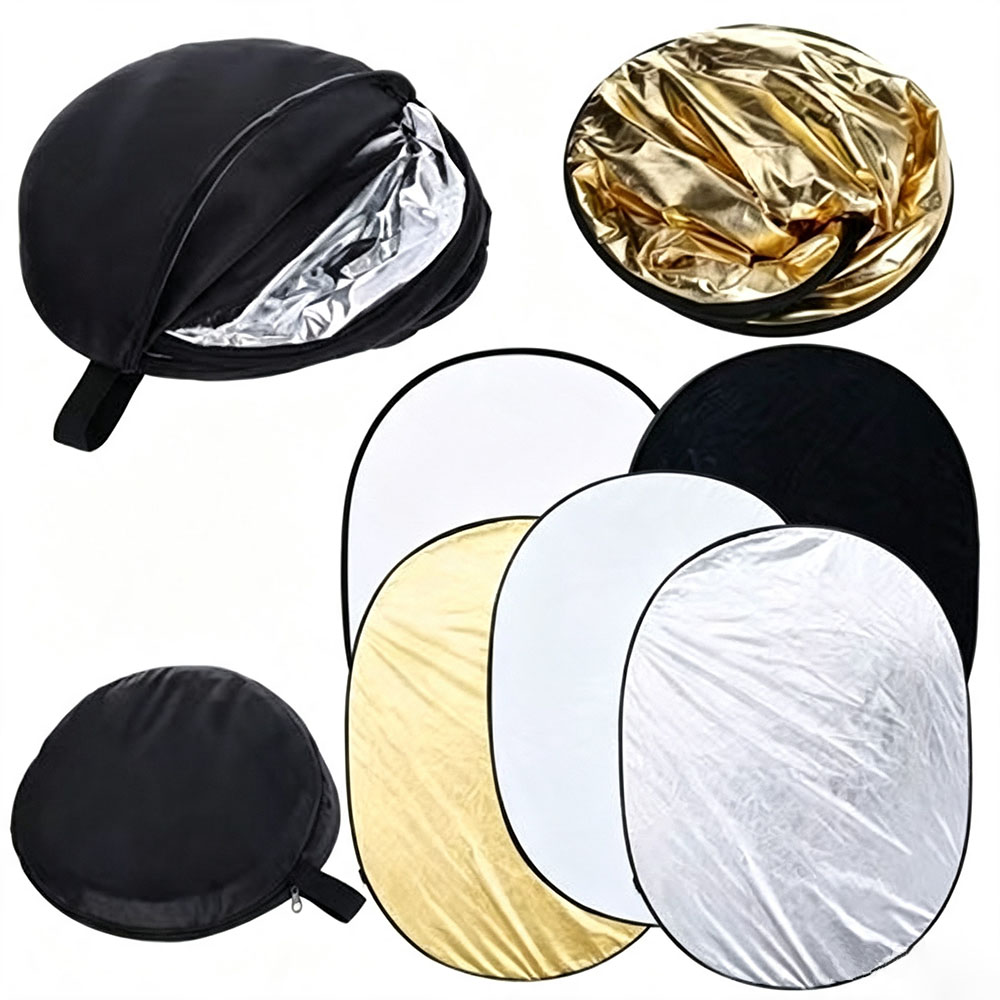 Photography Lighting Reflector - Portable 5 in 1 Collapsible Photography