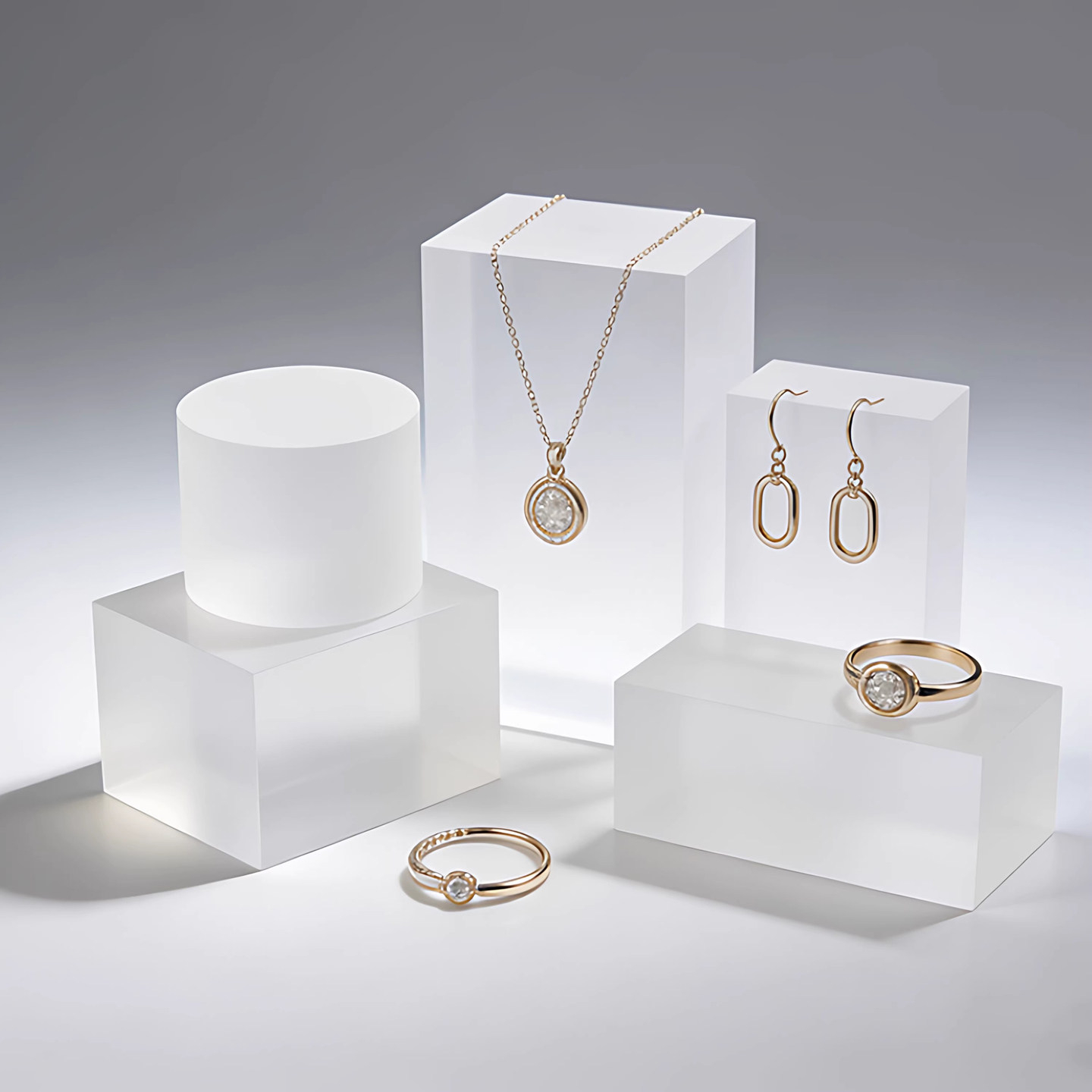 Photography Lighting Guide - Matte Frosted Acrylic Jewelry Display Base,