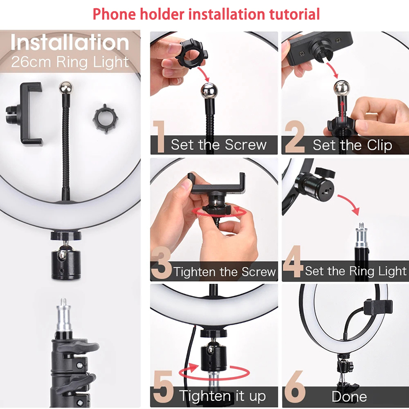16/26/33cm Selfie Ring Light P - Photography Lighting Wand recension och pris
