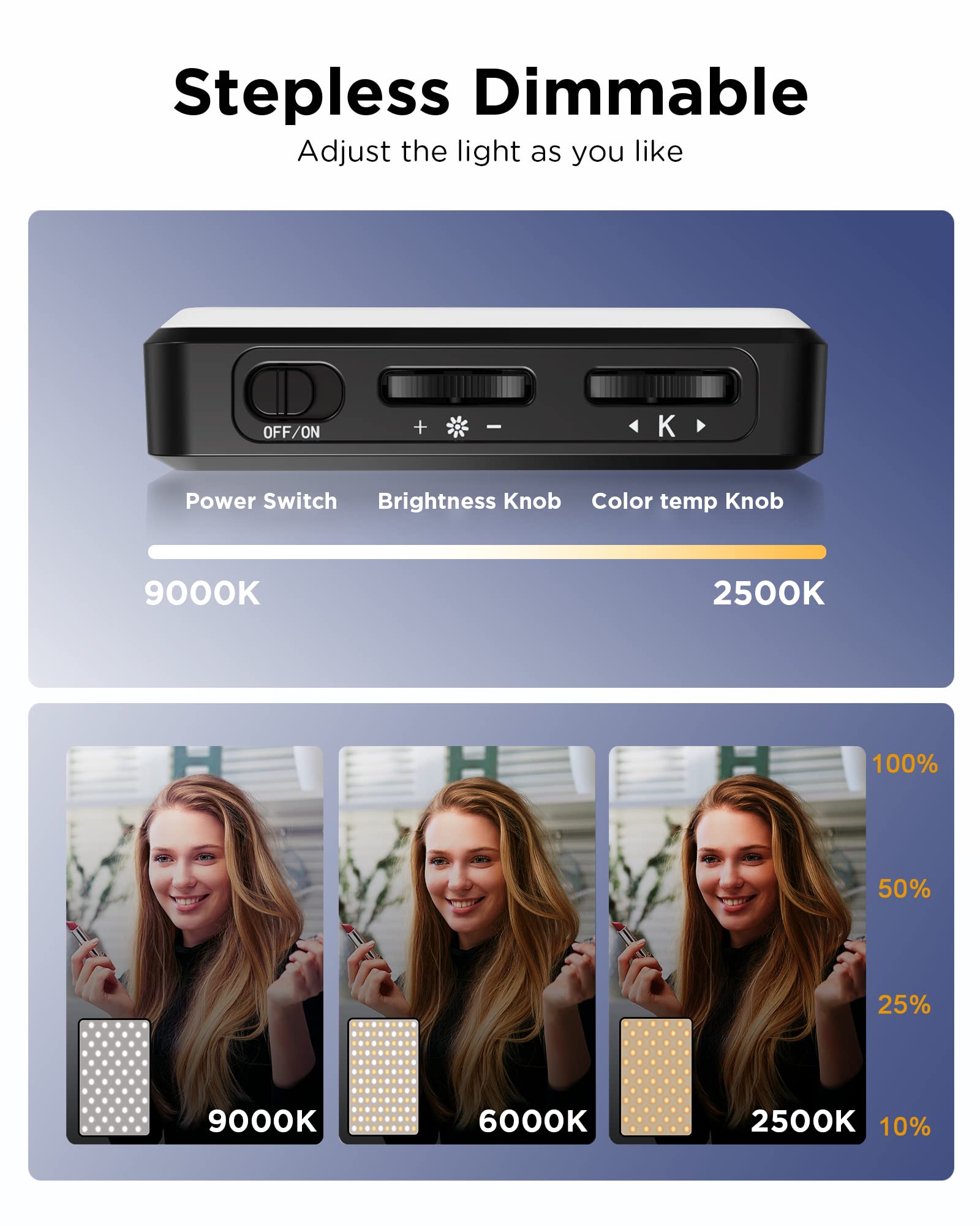 LED Selfie Light 3000Mah 120 L - Photography Lighting Wand recension och pris