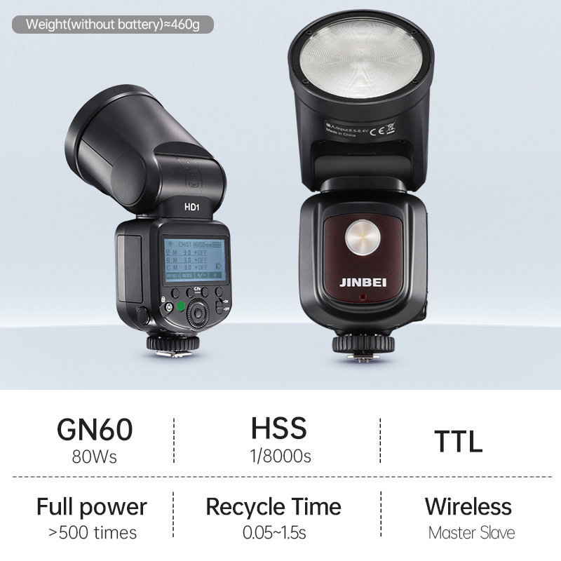 JINBEI HD-1Round-head HSS Spee - Photography Lighting Flash recension och pris