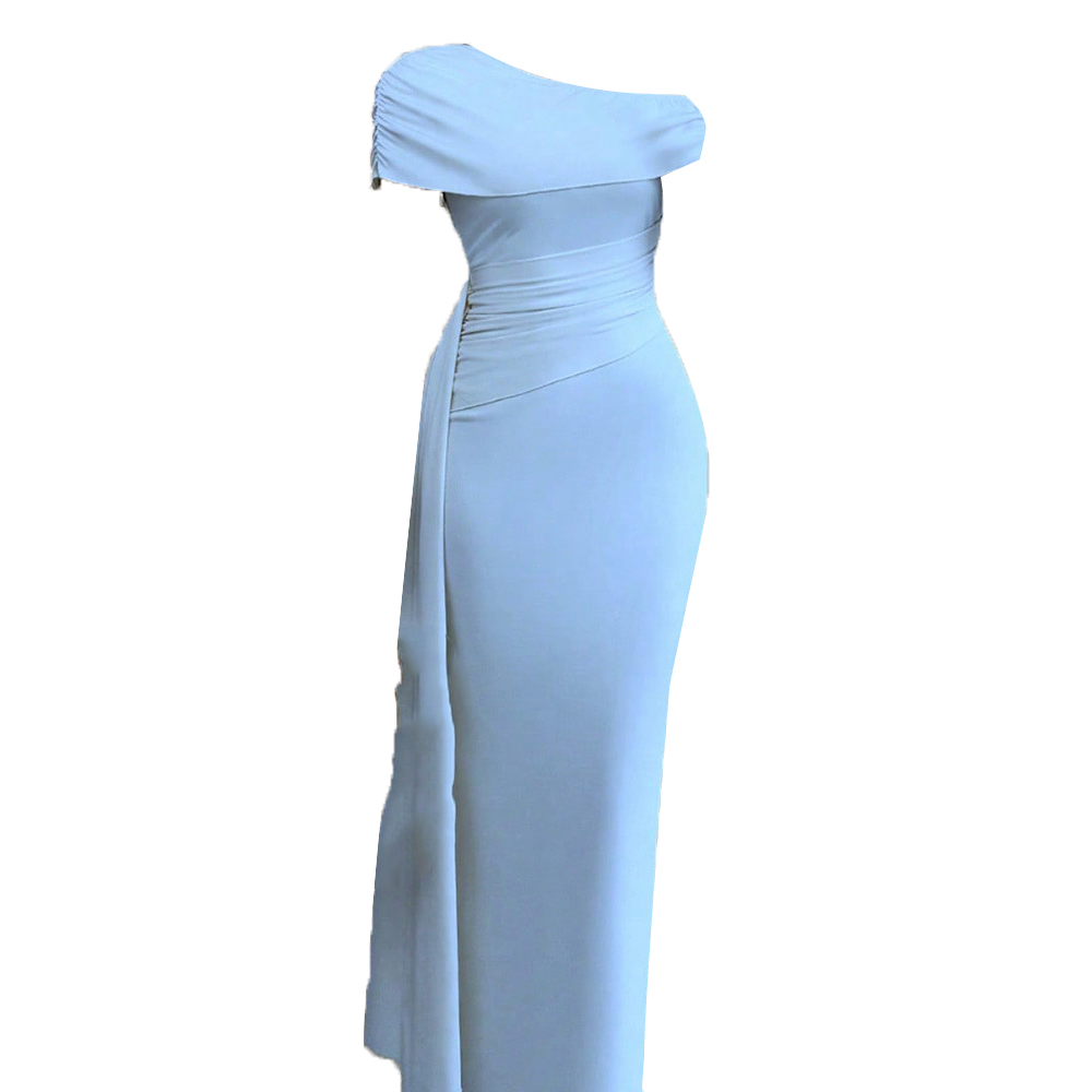 Elegant Light Blue One Shoulde - Photography Natural Lighting recension och pris