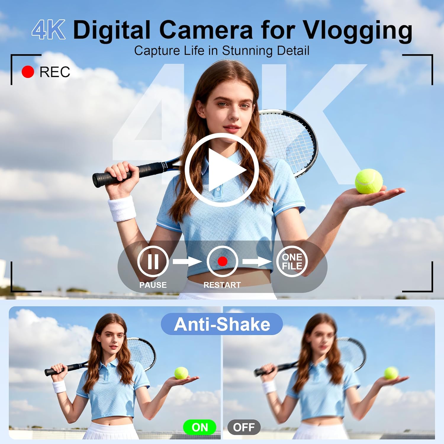 4K HD Digital Camera for Photo - Photography Natural Lighting recension och pris