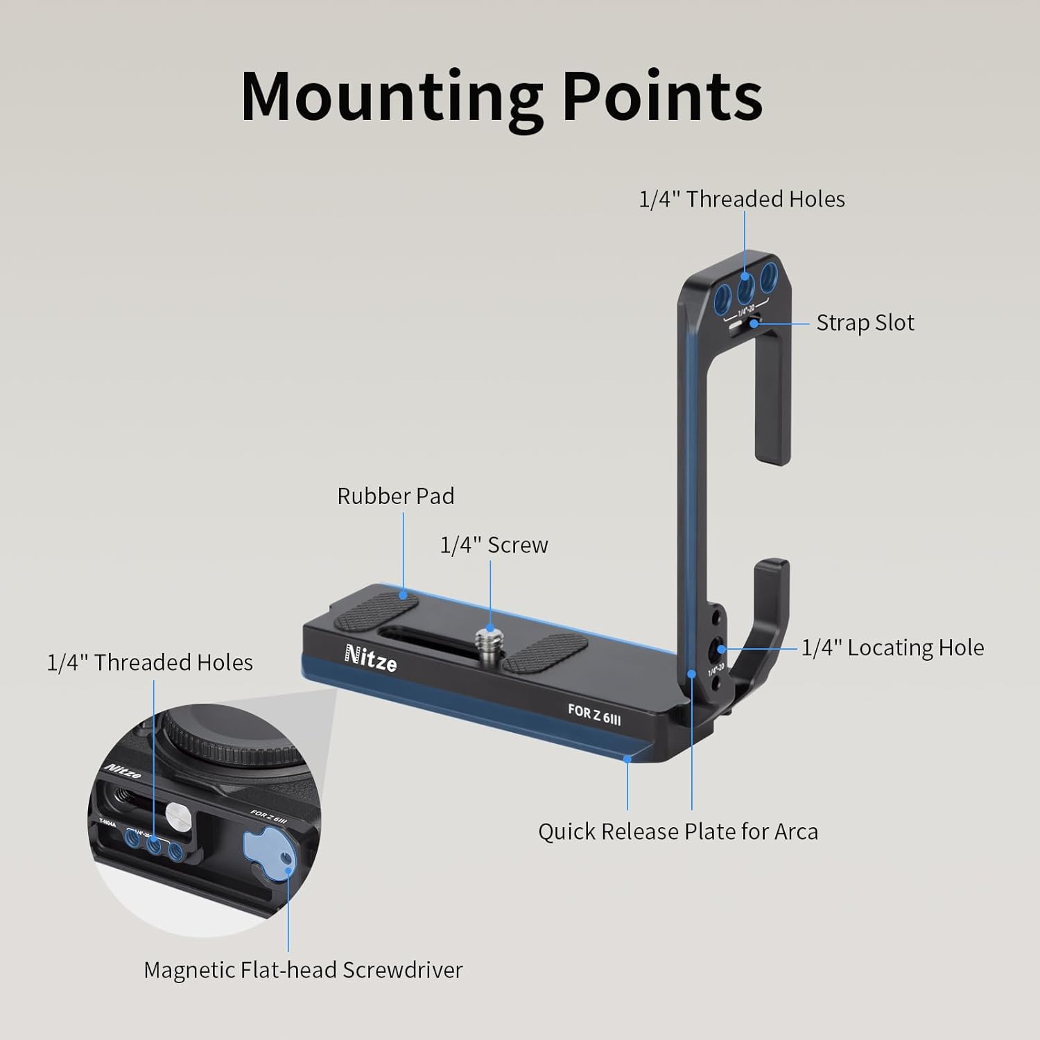 Nitze camera L Bracket for Nik - Nikon Camera Z6 Iii recension och pris