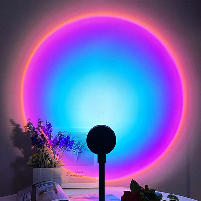 1-4pcs Sunset Lamp LED Rainbow - Photography Lighting Wall recension och pris