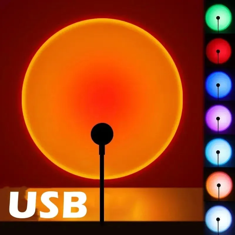 Projection Lamp USB Sunset Rai - Photography Lighting Wall recension och pris