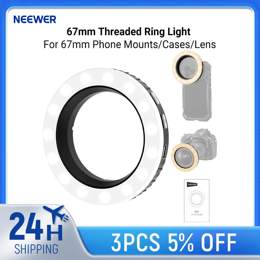 NEEWER Basics 67mm Threaded Ri - Photography Lighting Wand recension och pris