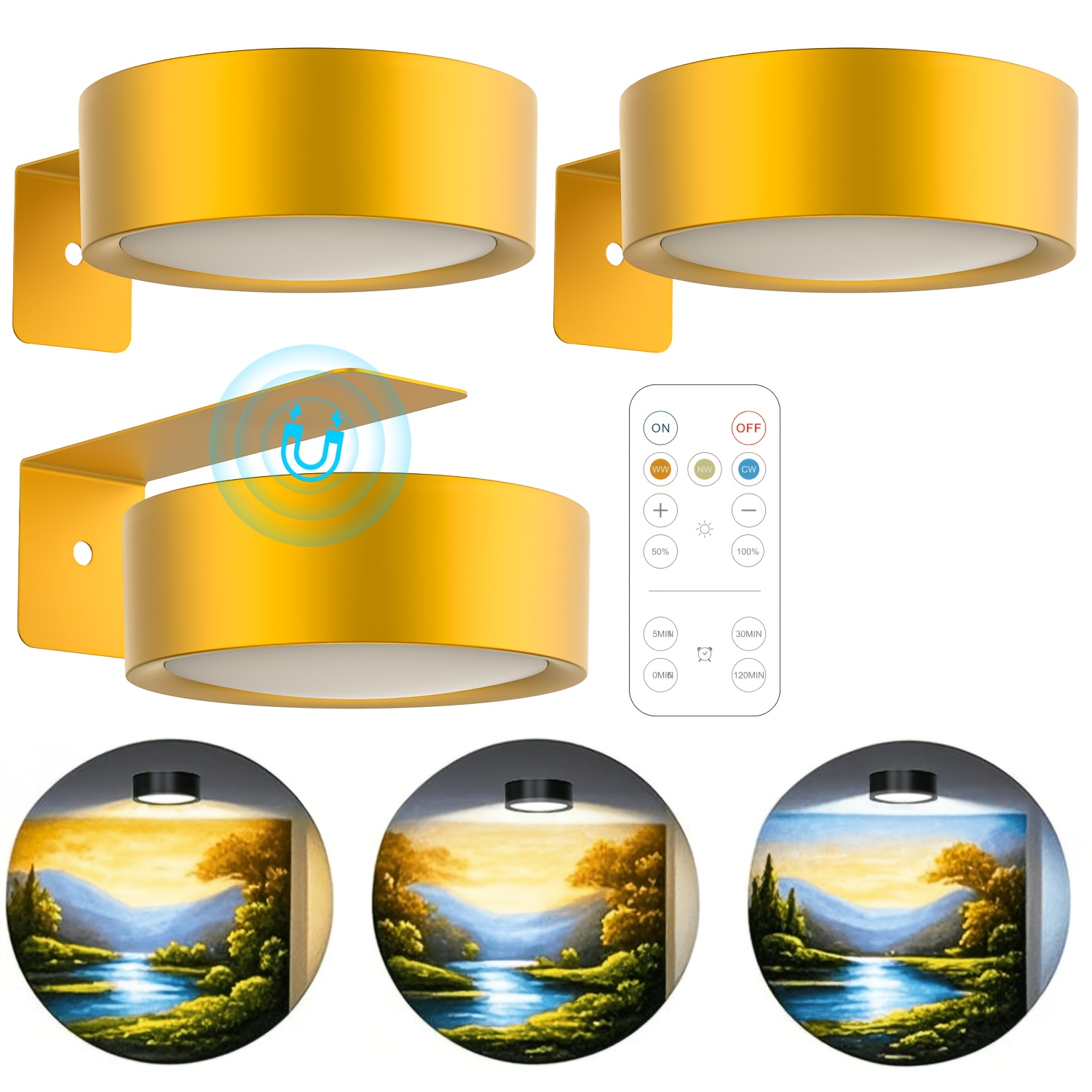 Magnetic LED Wall Light Night  - Photography Lighting Wall recension och pris
