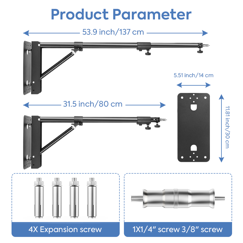 Photography Wall Mount Boom Ar - Photography Lighting Triangle recension och pris