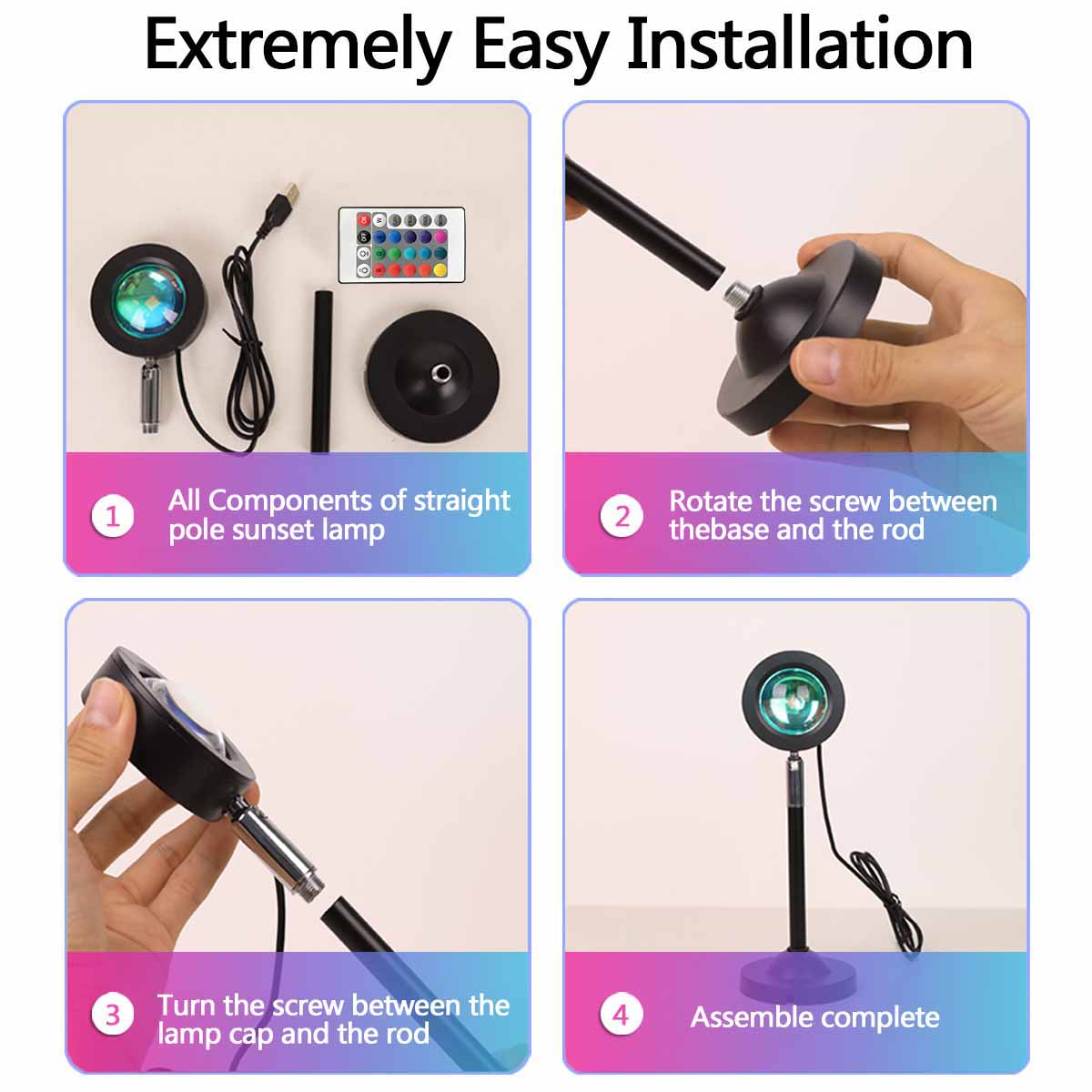 Sunset Projection Light Remote - Photography Lighting Wall recension och pris