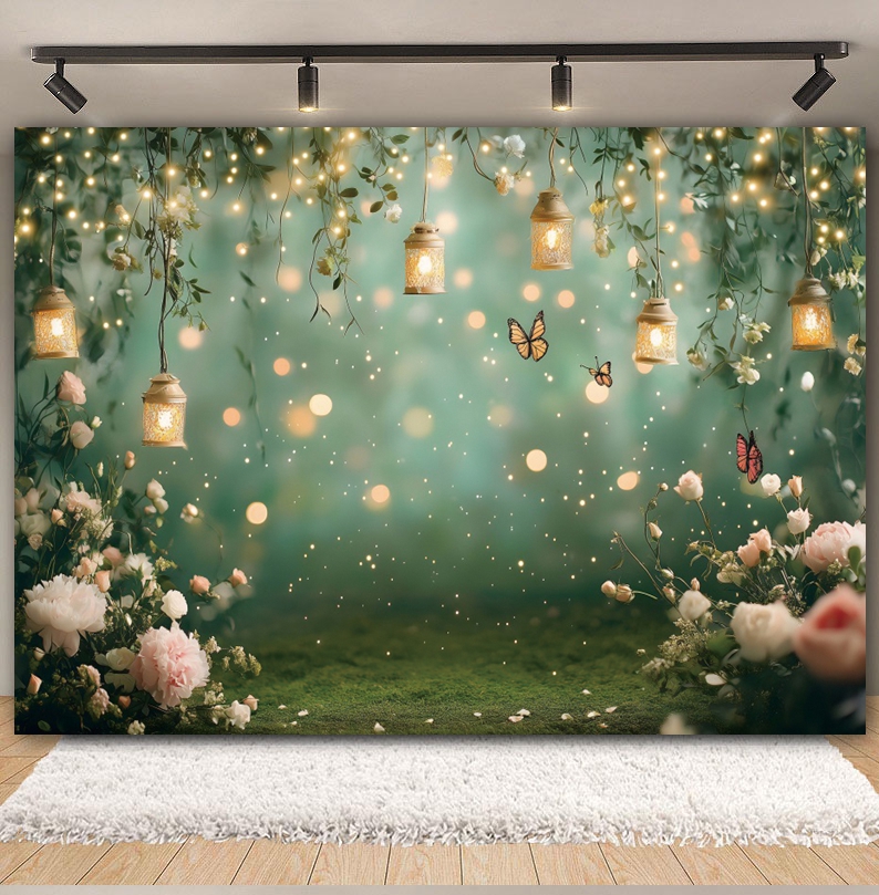 Fairy Tale Garden Backdrop for - Photography Natural Lighting recension och pris