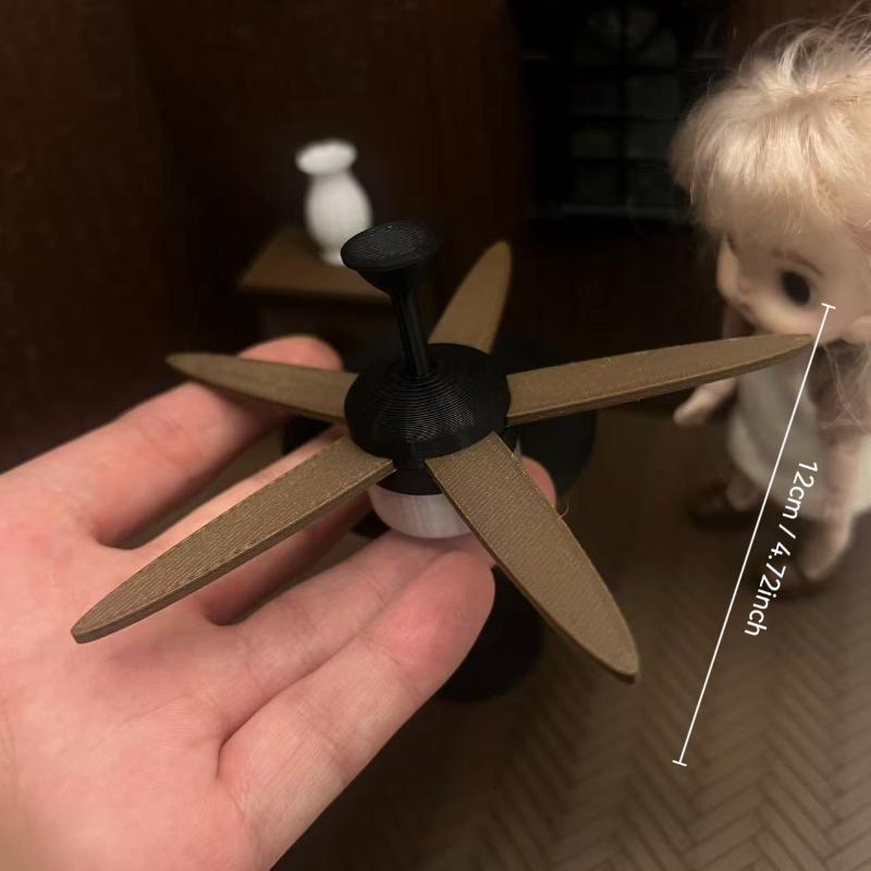 Miniature Ceiling Fan with LED - Photography Natural Lighting recension och pris