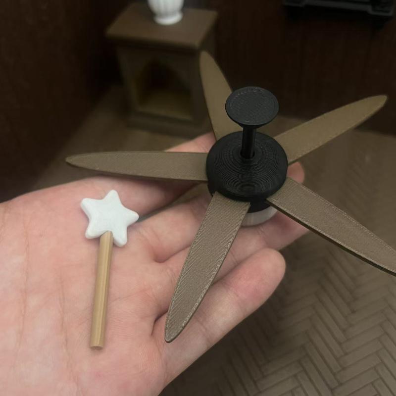 Miniature Ceiling Fan with LED - Photography Natural Lighting recension och pris