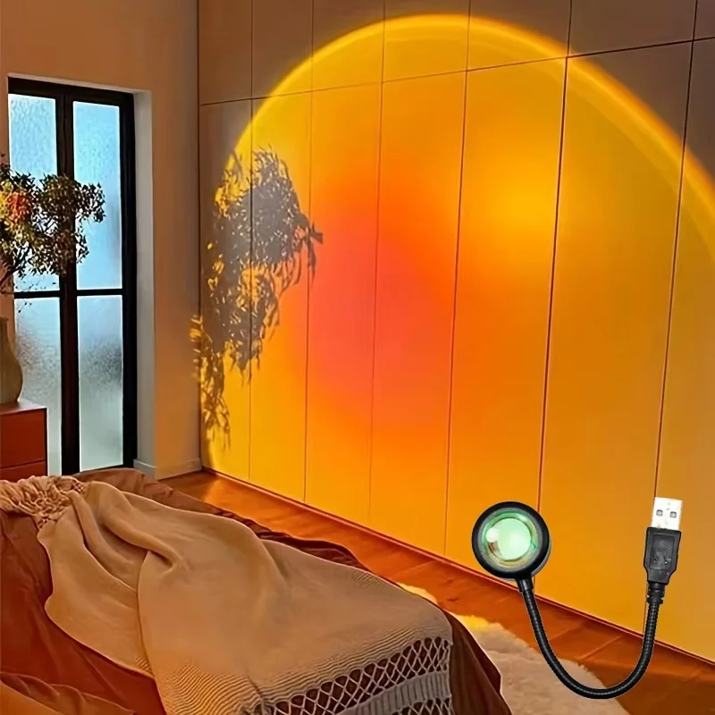 Mini USB ED Sunset Lamp Nightl - Photography Lighting Wall recension och pris