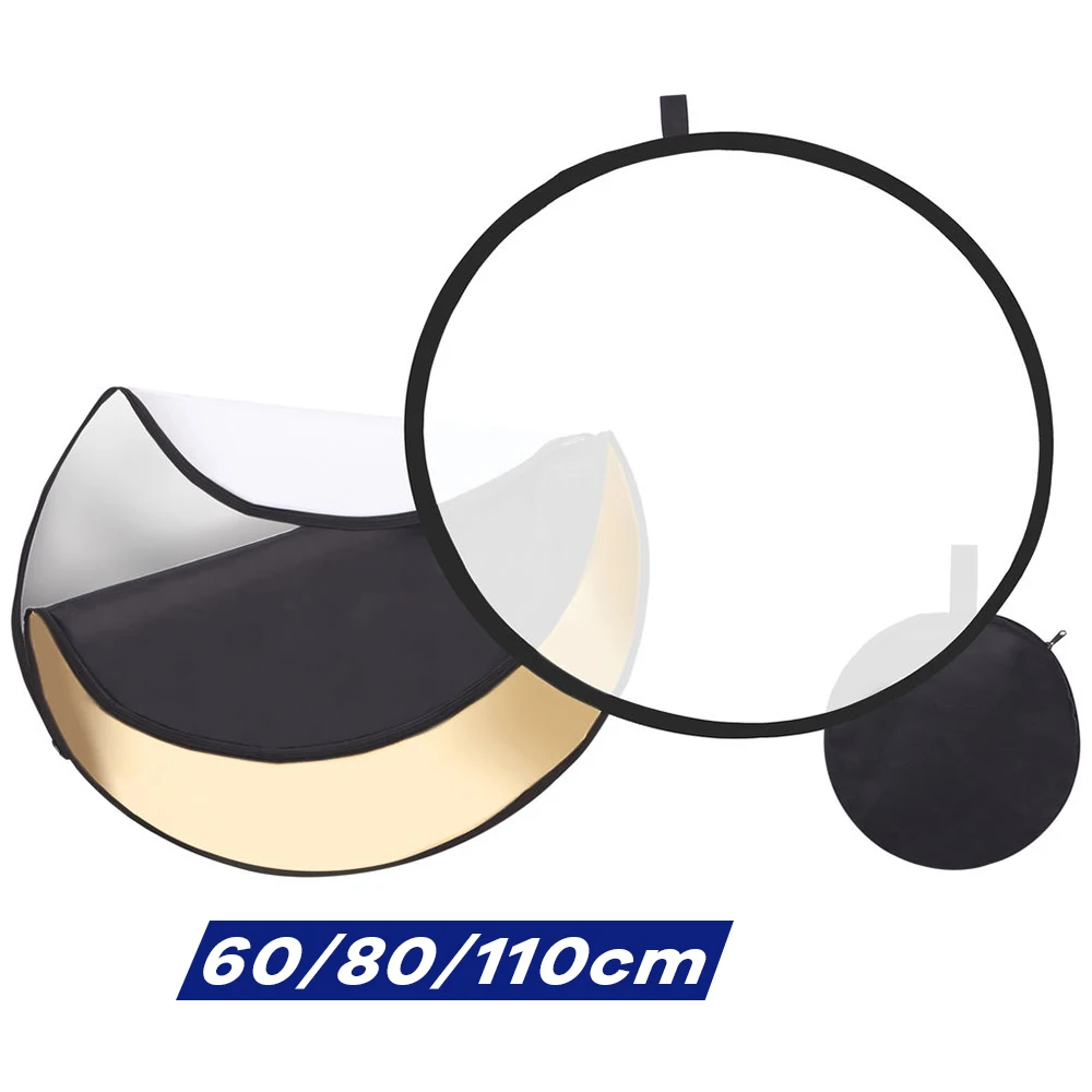 60/80/110cm 5-in-1 Collapsible - Photography Lighting Reflector recension och pris
