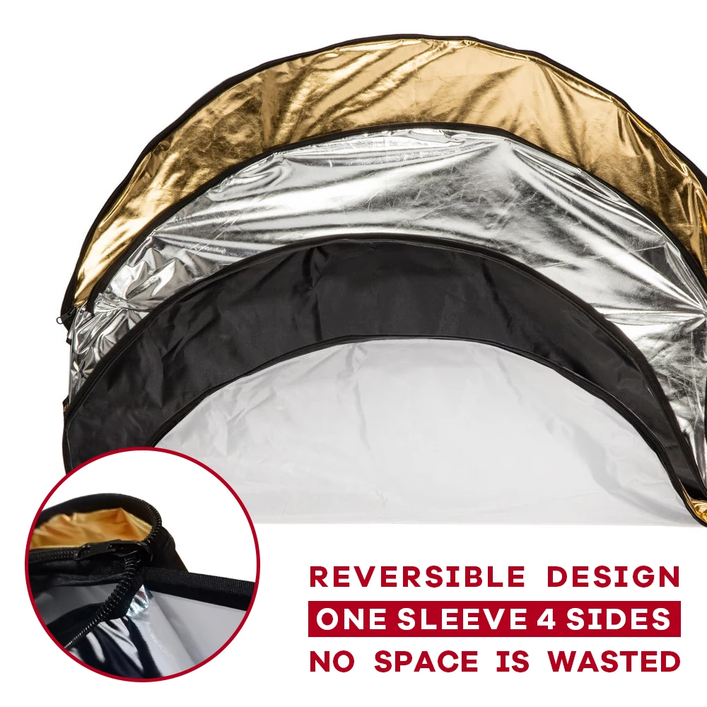 60/80/110cm 5-in-1 Collapsible - Photography Lighting Reflector recension och pris